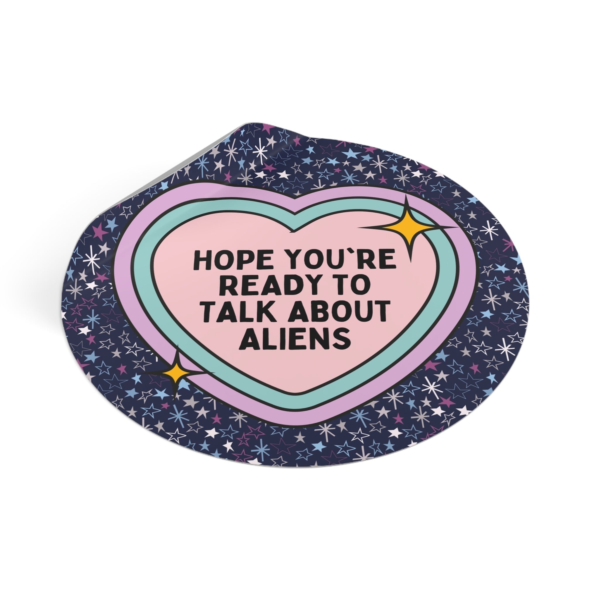 Funny Alien Sticker
