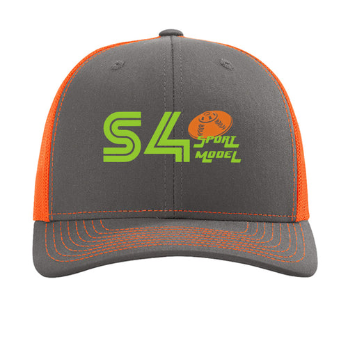 Charcoal/ Neon Orange - 112 - FRONT